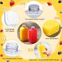 Thenshop 24 Pack Plastic Bottles with Caps, Clear Juice Bottles Flat Water Bottle Plastic Flask Bottle Reusable Mini Beverage Container for Drinks, Milk, Tea, Alcohol, Liquor (12 oz)