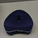 Alignment Pillows for Side Sleepers,Hip Alignment Pillow, Memory Foam Leg & Knee Pillow,Foam Support Pillow Soothing Relief for HIPS, Knees, Joints, Nerves & Muscles,Adjustable Strap (Grid Blue)