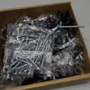 Ravinte 40 Pack Matte Black Kitchen Cabinet Knobs 1-1/4 Inch Round Drawer Pulls Flat Black Stainless Steel Drawer Handles Door Hardware for Dresser Cabinets