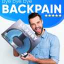 H. Donut Pillow for Tailbone Pain Relief and Hemorrhoids, Cooling Memory Foam Seat Cushion for Postpartum Pregnancy, Post Surgery Relief for Men and Women for Home and Office.