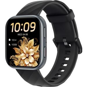 MorePro Health Fitness Tracker with 24/7 Heart Rate/Blood Pressure Monitor, Blood Oxy-gen/Sleep Tracking, 120+ Sports Activity Tracker, Smart Watch (Make/Answer Call) with Step Counter for Women Men (Urban Bronze)