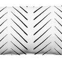 Everything Comfy Chevron Columns 16" x 8" Bolster or Small Decorative Pillow, White