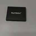 RUNBOX Wallet for Men Slim Rfid Leather 2 ID Window With Gift Box (Carbon Black-15 slots)