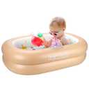 Swimbobo Inflatable Baby Bathtub  Soft, Portable Baby Bath for Infants and Toddlers, Easy to Inflate, Waterproof, Ideal for Home and Travel (Basic)