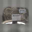 CJL HAIR 2PCS Messy Bun Hair Pieces Wavy Curly Synthetic Updo Chignon Fake Scrunchies Ponytail Extension for Women Brunette/Ash Blonde