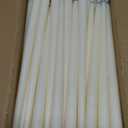 Treela 72 Pcs Flameless LED Taper Candles Battery Operated Candles Bulk 11 Inch Flickering Fake Candlesticks with Warm Light for Church Wedding Party, Battery Not Included (Ivory)
