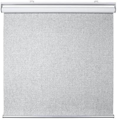 Homebox Cordless Blackout Roller Shades for Windows, 100% Room Darkening Blinds with Thermal Insulated Easy Install Spring System for Home, Living Room, Nursery (27" W x 72" H, Grey)