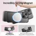 FUNMIKO for iPhone 14 Case Military-Grade Protection & Wireless Charging - Trendy Floral Design for Women Girls, Non-Slip Matte Phone Cover with Shockproof Corners - Blooming Red Rose