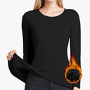 Women's Long Sleeve Thermal Underwear Lightweight Compression Baselayer Shirt Women Clothing Premium Comfort Winter Tops M