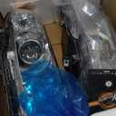 WEELMOTO Headlights Assembly Compatible with 2011-2020 Toyota Sienna Headlamp Replacement Chrome Housing Amber Reflector Driver & Passenger Side