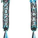 Juexica Graduation Lei Class of 2026, Graduation Ribbon Money Lei Personalized DIY Name Braided Necklace for Women Men Congrat Grad Party Gift Accessories(Green,1 Sets)