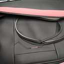 otoez Pink Car Seat Covers Full Set Universal Leather Seat Cover 5 Seat Automotive Seat Protector Compatible with Most Honda Toyota Chevy Ford Nissan Sedens, Trucks, SUVs (Black, No Pillows)