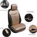 Auto Newer Luxury Breathable Car Seat Cover Fit Four Seasons, Universal Front of Car Seat Cushions, Bottom Seat Covers of Full Wrapped Edge,Universal Fit for 95% Cars,SUV,Pickup(Beige,1PCS)