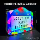 GLITCHCORE LED Bottle Service Sign - Acrylic VIP Club Light Lightweight Handheld for bottle girl sign with Interchangeable Letters Numbers (4 set Letters 2set Numbers) Suitable for bar partiesblue