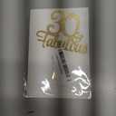 1Pcs Gold 30 & Fabulous Cake Toppers, Acrylic 30 and Fabulous Cake Toppers for Happy 30th Birthday Cheers to 30 Party Decorations 30th Anniversary Cake Decorations Supplies
