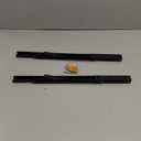 QWORK 24" Heavy Duty Folding Shelf Brackets for Wall Mounted Folding Tables Benches Shelves, Max Load 330lbs, 2 Pack Iron Bracket with Black Finish