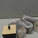 Santoy 4 Inch Solid Wood Furniture Legs Pack of 4  Brown Square Sofa Leg Mid-Century Modern Replacement Feet for Armchair, Recliner, Couch, Coffee Table, Cabinet, Chair and Dresser