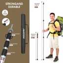 JAICOM Adjustable Tarp Poles, Tent Poles for Camping, Set of 2, 7'6" Telescoping Poles for Tarp, Shelter, Canopy, Tent, Awning, Hiking, Hammock Rain Fly