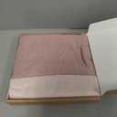 Ling's Moment Sheer Chiffon Table Cloth & Runner Set for 3x4ft Rectangle Table Decor in Dusty Rose & Blush for Wedding Reception and Parties (9ft x 10ft)