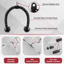 Yes4All Cable Machine Attachment, Row Handles, Tricep Rope, Straight Bar, V Bar, LAT Pulldown Accessories Load 880 LB for Home Gym