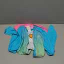 Color Gradient Zipper Long Sleeve Swim Shirt UPF50+ Rash Guard, Medium