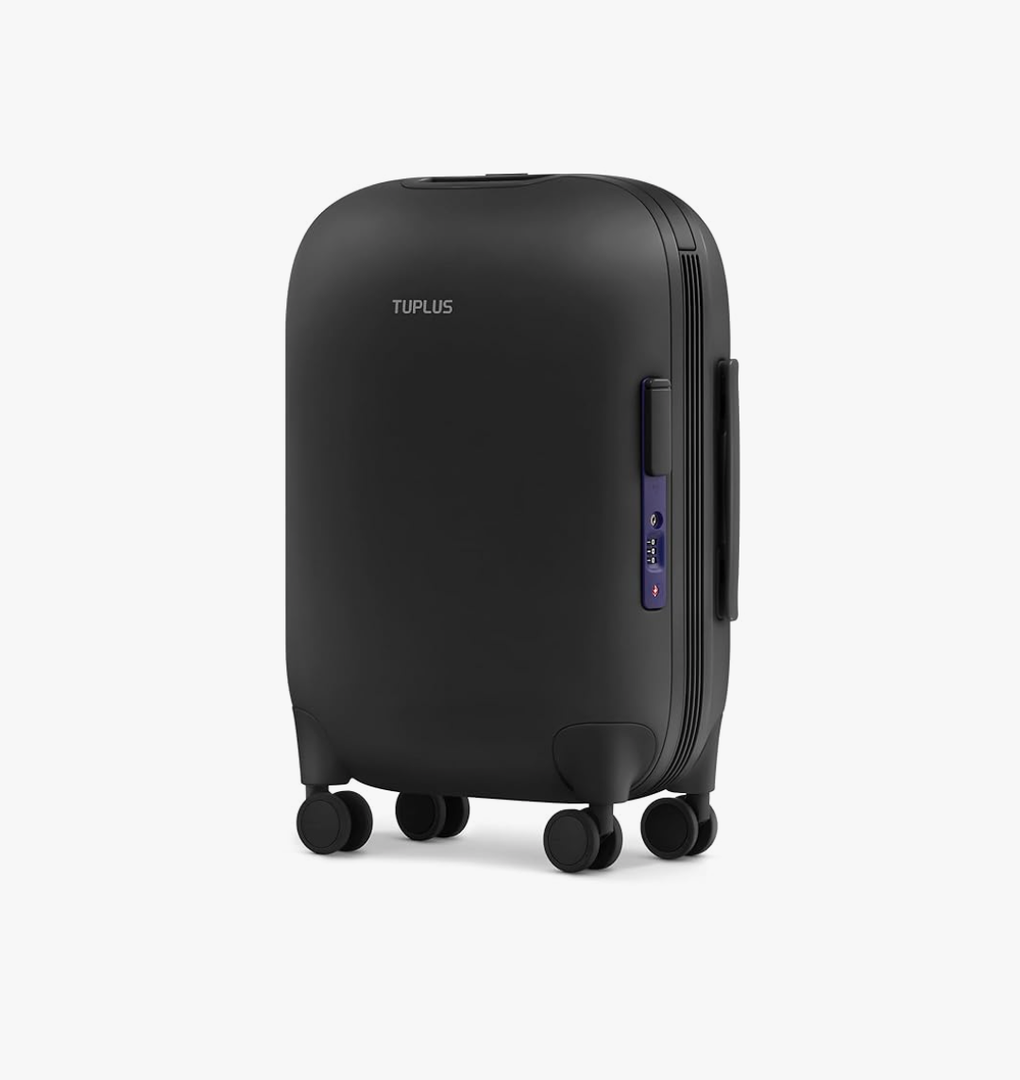 TUPLUS Suitcase ABS Hard Shell Luggage Hold Check in Travel Case with 4 Spinner Wheels,TIME CAPSULE COLLECTION