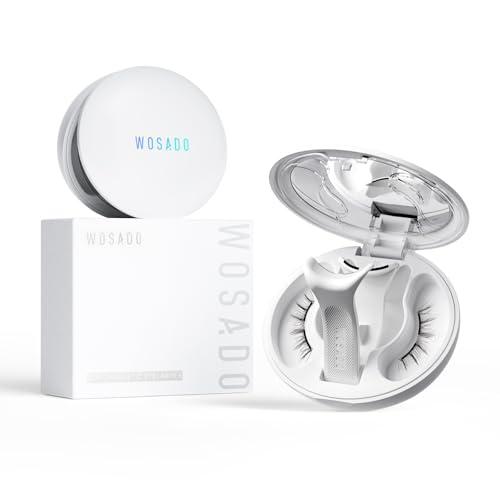 WOSADO Magnetic Eyelashes with Applicator Kit, [V14 Frost Black] Reusable Magnetic Lashes without Eyeliner, Glue-free False Lashes, Waterproof, Lightweight, Suit for Natural Makeup