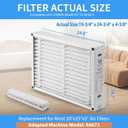 2 Pack X6673 20x25x5 Replacement Air Filter for Lennox X6673 HCF20-11, FC100A1037, Furnace HVAC System, MERV 11, Actual Size: 19.75 x 24.75 x 4.38 Inches