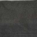 RESARE Waffle Bath Mat for Bathroom, Super Absorbent Bathroom Rugs Non Slip Machine Washable, Ultra Soft Quick Dry Boho Bath Rugs with Tassels for Floor, Upgraded Bordered Design, 24"x36" Black
