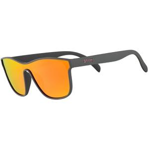 goodr Voight-Kampff Vision Polarized Sunglasses, Medium Sized (VRG), Gray Solid Frames with Rose Mirrored Reflective Lens, UV400 Protection, No Slip, No Bounce