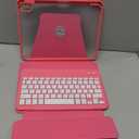 Case with Keyboard for iPad A16 11th 10th Generation 11/10.9 inch,Rainbow Backlit Detachable Keypad Rotatable Magnetic Cover with Pencil Holder for iPad 11 2025 10 Gen 2022 Watermelon Red