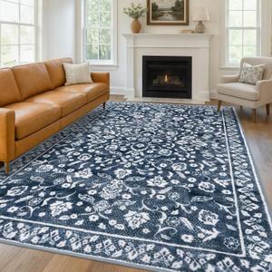 Vintage 9x12 Rugs Washable Living Room Area Rug Non Slip