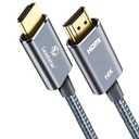 16K HDMI 2.2 Cable 6ft, 96Gbps High Speed, 16K@60Hz 8K@120Hz 4K@480Hz HDMI Cord with eARC, HDCP 2.2&2.3,HDR10, eARC, VRR & ALLM, Braided HDMI for PS5, Xbox Series X, Gaming PC, TV, Monitor, Projector