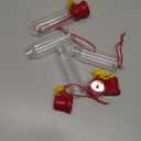 Mini Hummingbird Feeder 4 Pack 2.3oz Small Nectar Plastic Red Cute Hummingbird Feeders with Hanging Wires for Outdoor