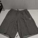 Champion Men's Shorts, Fleece, Midweight Shorts, Athletic Shorts With Pockets (Gray, S)