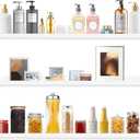 MBYD White Floating Shelves 36 Inches Long, Picture Ledge Wall Shelf for Frames Photo Albums, Wall Mounted Photo Shelves with Ledge Set of 3 Same Dimension for Bedroom Bathroom Living Room Kitchen