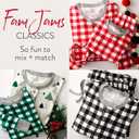 HonestBaby Family Matching Holiday Pajamas 100% Organic Cotton for Men, Women, Kids, Toddlers, Baby Boys, Girls, Unisex, Pets (2T, Painted Buffalo Check Emerald)