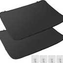 FUNYKICH 2PCS Black Silicone Rectangular Stove Top Covers for Electric Stove, 21x29.5 inch Glass Cooktop Protector, Fireproof & Waterproof, Prevent Scratches, Expands Usable Space