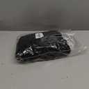 Pandahall 21.8 Yards Satin Organza Lace Edge Trim 2-Layer Gathered Ruffle Chiffon Ribbon 1-5/8 Inch Black Pleated Edging Trimmings Fabric for Cloth Sewing Embroidered Applique Wedding Party Decor