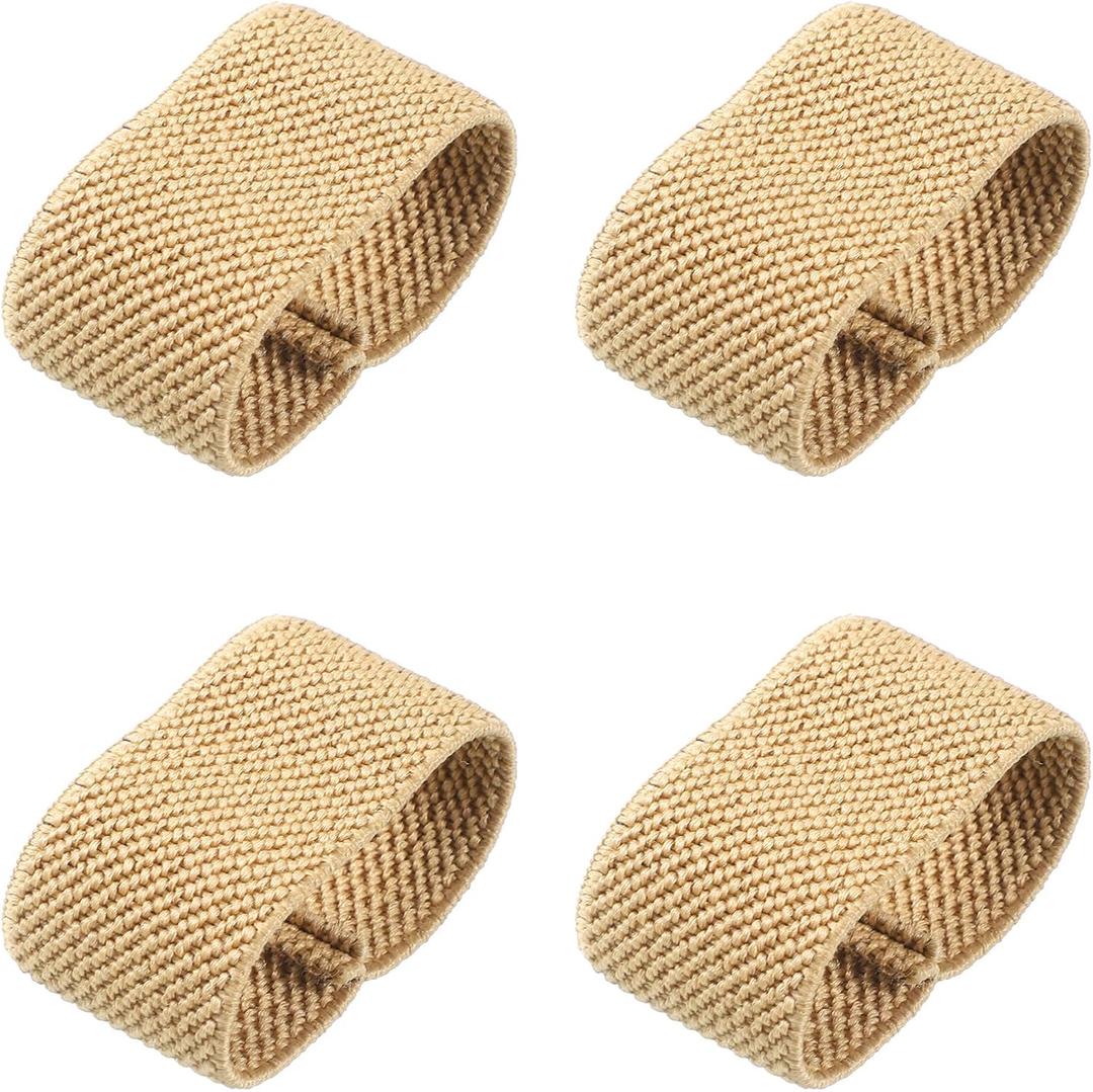 InnoHHustle 4 PCS Elastic Belt Keepers Strap Organizers, Webbing Holder Elastic Belt Loop Stays Backpack Straps Holder Retainer Band for 1.5" Wide Belts or Straps