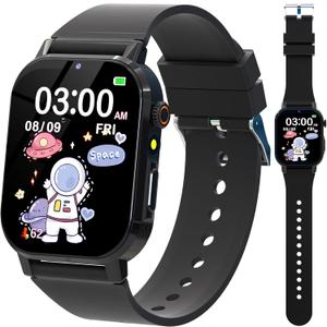 Kids Smart Watch Boys, Kids Game Smart Watch with 32 Games HD Touch Screen Video Camera Music Player Audiobooks Pedometer Flashlight Alarm Clock 12/24 hr, Toys Gift for 312 Years Old Boys Girls