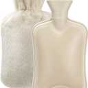 Hot Water Bottle Rubber with Soft Cover (2 Liter) Hot Water Bag for Cramps, Pain Relief, Removable Hot Cold Pack Hot Water Bed Warmer