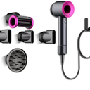 Hair Dryer Nozzle Accessories Holder Compatible with Supersonic Hair Dryer & Laifen, Blow Dryer Attachment Organizer Wall Mounted Stand, Storage Organizer for Bathroom, Hair Salon