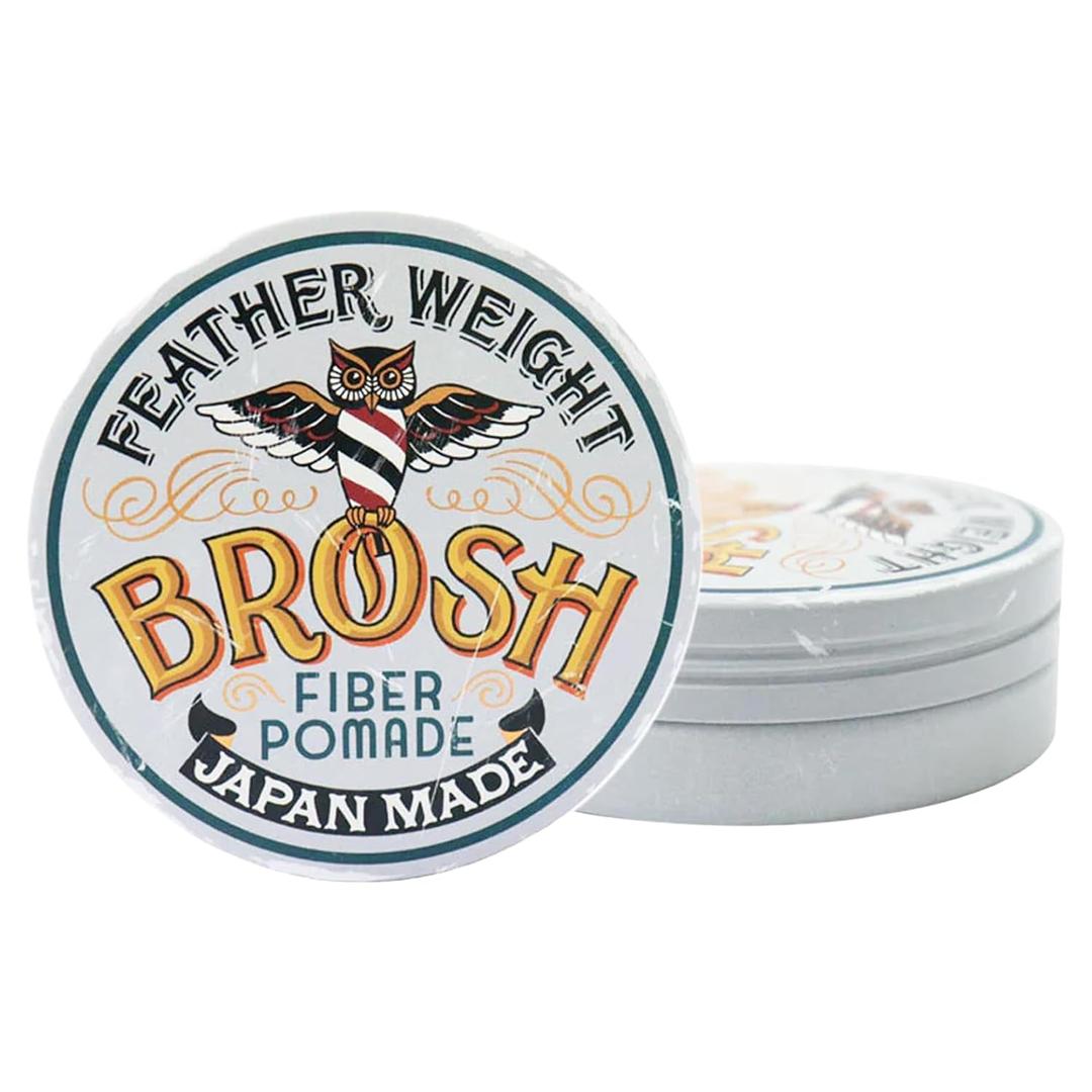 Feather Weight Fiber Pomade with Flexible Hold & Matte Texture, Weightless Water-Based Hair Styling Clay for Men, 4 Oz