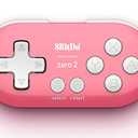 Nargos 8Bitdo Zero 2 Bluetooth Key Chain Sized Mini Controller for Nintendo Switch, Windows, Android and macOS (Pink Edition)
