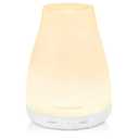 InnoGear Essential Oil Diffuser, Ultrasonic Diffusers for Home Aromatherapy Humidifier for Bedroom Room 7 Colors LED 2 Mist Mode Auto Off, Basic White