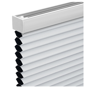 Changshade Cordless Cellular Shades,Blackout Honeycomb Shades for Windows,Pull Down Pleated Blinds,Easy to Install for Indoor Windows and French Doors,White(Blackout),25" w x 64" h