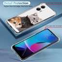 Case for Motorola Edge 2024,Lying Cute Cats Drop Protection Shockproof Case TPU Full Body Protective Scratch-Resistant Cover for Motorola Edge 2024/Motorola Edge Gen 5