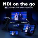 4K HDMI Video Encoder/Decoder, ZowieBox, Native NDI HX3 (Certified) Converter/Player, UVC to HDMI, Pass-Through Video Capture, SRT/RTMP(S)/RTSP, Live Streaming to YouTube