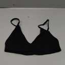 SweatyRocks Women's Triangle Bralette V Neck Wireless No Padded Bra Comfortable Everyday Bras M